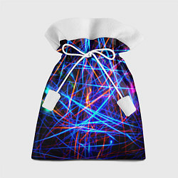 Мешок для подарков NEON LINES Glowing Lines Effect, цвет: 3D-принт