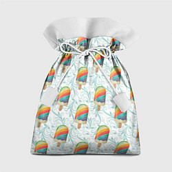 Мешок для подарков Разноцветное мороженое паттерном, цвет: 3D-принт