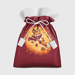 Мешок для подарков Лис в листопаде, цвет: 3D-принт