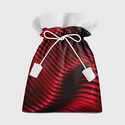 Мешок для подарков Волны красного металла, цвет: 3D-принт