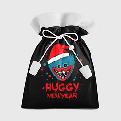 Мешок для подарков Huggy New Year - Poppy Playtime новогодний Хагги В, цвет: 3D-принт