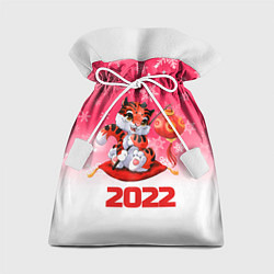 Мешок для подарков Китайский тигр 2022 Новый год, цвет: 3D-принт