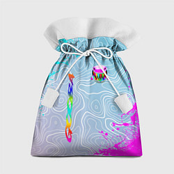 Мешок для подарков 6IX9INE Gooba Брызги, цвет: 3D-принт
