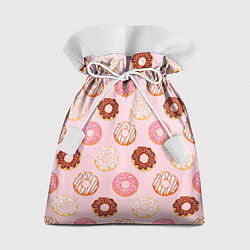 Мешок для подарков Pink donuts, цвет: 3D-принт