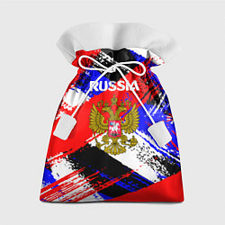 Мешок для подарков Russia Геометрия патриотизм, цвет: 3D-принт