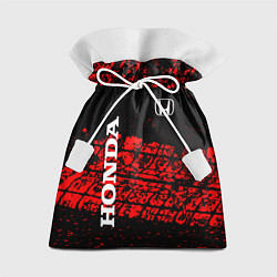 Мешок для подарков Honda Следы от шин, цвет: 3D-принт