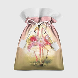 Мешок для подарков Танец Любви 2 Фламинго, цвет: 3D-принт