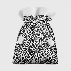Мешок для подарков Черно белый абстрактный узор, цвет: 3D-принт