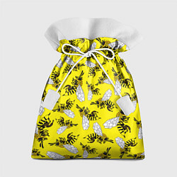 Мешок для подарков Пчелы на желтом, цвет: 3D-принт