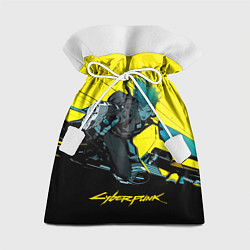 Мешок для подарков Vi Ви на мотоцикле cyberpunk 2077, цвет: 3D-принт