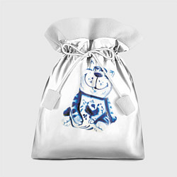 Мешок для подарков Gzhel the cat, цвет: 3D-принт