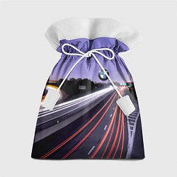 Мешок для подарков BMW Ночная трасса, цвет: 3D-принт