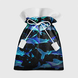 Мешок для подарков На дне морском Акулы, цвет: 3D-принт