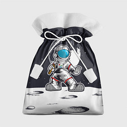 Мешок для подарков Космонавт - каратист, цвет: 3D-принт