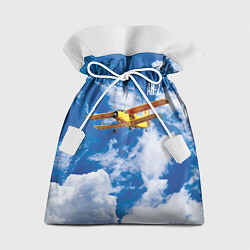 Мешок для подарков Гражданский самолет Ан-2, цвет: 3D-принт
