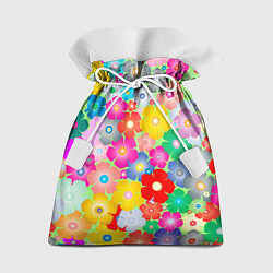 Мешок для подарков Цветочки фон, цвет: 3D-принт