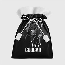 Мешок для подарков Cougar on the hunt - Пума на охоте, цвет: 3D-принт