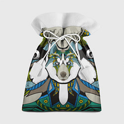 Мешок для подарков Волк и этномир, цвет: 3D-принт