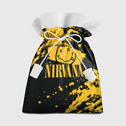 Мешок для подарков NIRVANA логотип и краска, цвет: 3D-принт