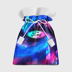 Мешок для подарков Ford Неоновый Космос, цвет: 3D-принт