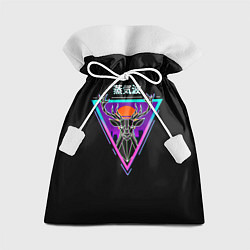 Мешок для подарков Неоновый Олень Иероглифы, цвет: 3D-принт