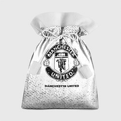 Мешок для подарков Manchester United с потертостями на светлом фоне, цвет: 3D-принт