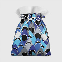 Мешок для подарков Пасть акулы - паттерн, цвет: 3D-принт