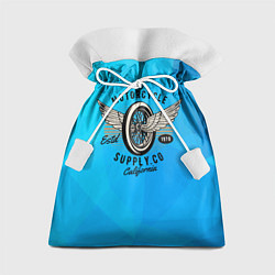 Мешок для подарков Колесо мотоцикла с крыльями, цвет: 3D-принт