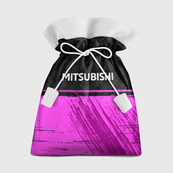 Мешок для подарков Mitsubishi pro racing: символ сверху, цвет: 3D-принт