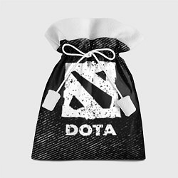 Мешок для подарков Dota с потертостями на темном фоне, цвет: 3D-принт