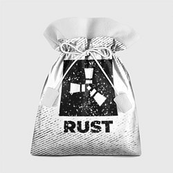 Мешок для подарков Rust с потертостями на светлом фоне, цвет: 3D-принт