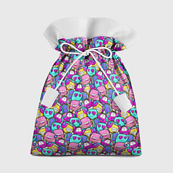 Мешок для подарков Человечки с наушниками, цвет: 3D-принт