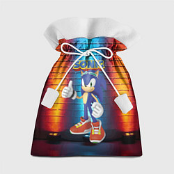 Мешок для подарков Sonic - Hedgehog - Video game - жест, цвет: 3D-принт