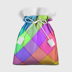 Мешок для подарков Геометрический узор из квадратов, цвет: 3D-принт