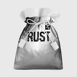 Мешок для подарков Rust glitch на светлом фоне: символ сверху, цвет: 3D-принт