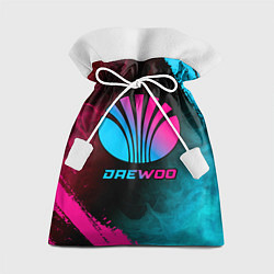 Мешок для подарков Daewoo - neon gradient, цвет: 3D-принт