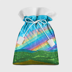 Мешок для подарков Летний дождь радуга, цвет: 3D-принт