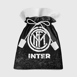 Мешок для подарков Inter с потертостями на темном фоне, цвет: 3D-принт