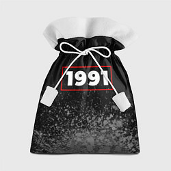 Мешок для подарков 1991 - в красной рамке на темном, цвет: 3D-принт