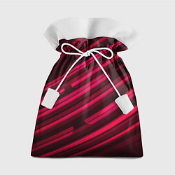 Мешок для подарков Красное на черном объемная диагональ, цвет: 3D-принт