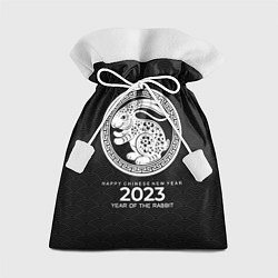 Мешок для подарков 2023 year of rabbit, chinese New Year, цвет: 3D-принт