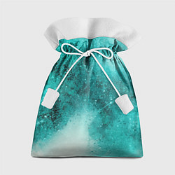 Мешок для подарков Брызги зеленой краски, цвет: 3D-принт
