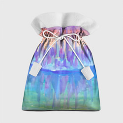 Мешок для подарков Прибрежный город на закате абстракция, цвет: 3D-принт