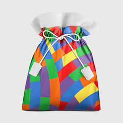 Мешок для подарков Разноцветные текстуры и паттерны, цвет: 3D-принт