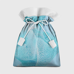 Мешок для подарков Волнообразное голубое множество шаров, цвет: 3D-принт