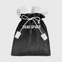 Мешок для подарков Dead Space glitch на темном фоне: символ сверху, цвет: 3D-принт