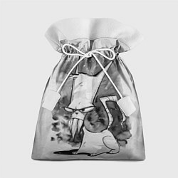 Мешок для подарков Кот зловред - червяк джим, цвет: 3D-принт