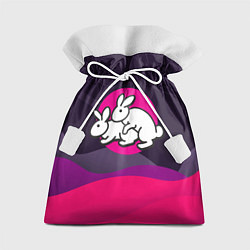 Мешок для подарков Кролики love, цвет: 3D-принт