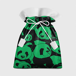 Мешок для подарков Panda green pattern, цвет: 3D-принт