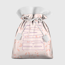 Мешок для подарков Катя по-вертикали с розовым фоном, цвет: 3D-принт